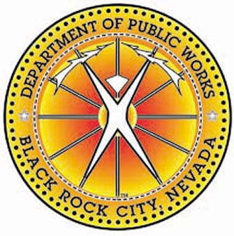 Black Rock City Dept of Public Works logo BRC-DPW dirty punks working